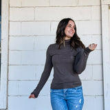 Light Mock Neck Layering Style