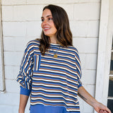 Striped Contrast Knit