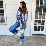 Striped Contrast Knit