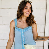 Sky Blue Airy Tank