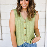 Lime Sweater Vest