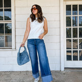 White Scalloped Sweater Vest