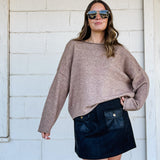 Mocha Box Sweater