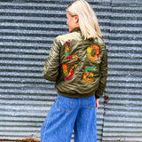Love Patch Bomber Jacket