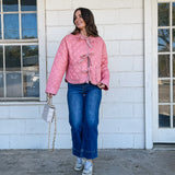 Pink Bow Tie Quilt Jacket