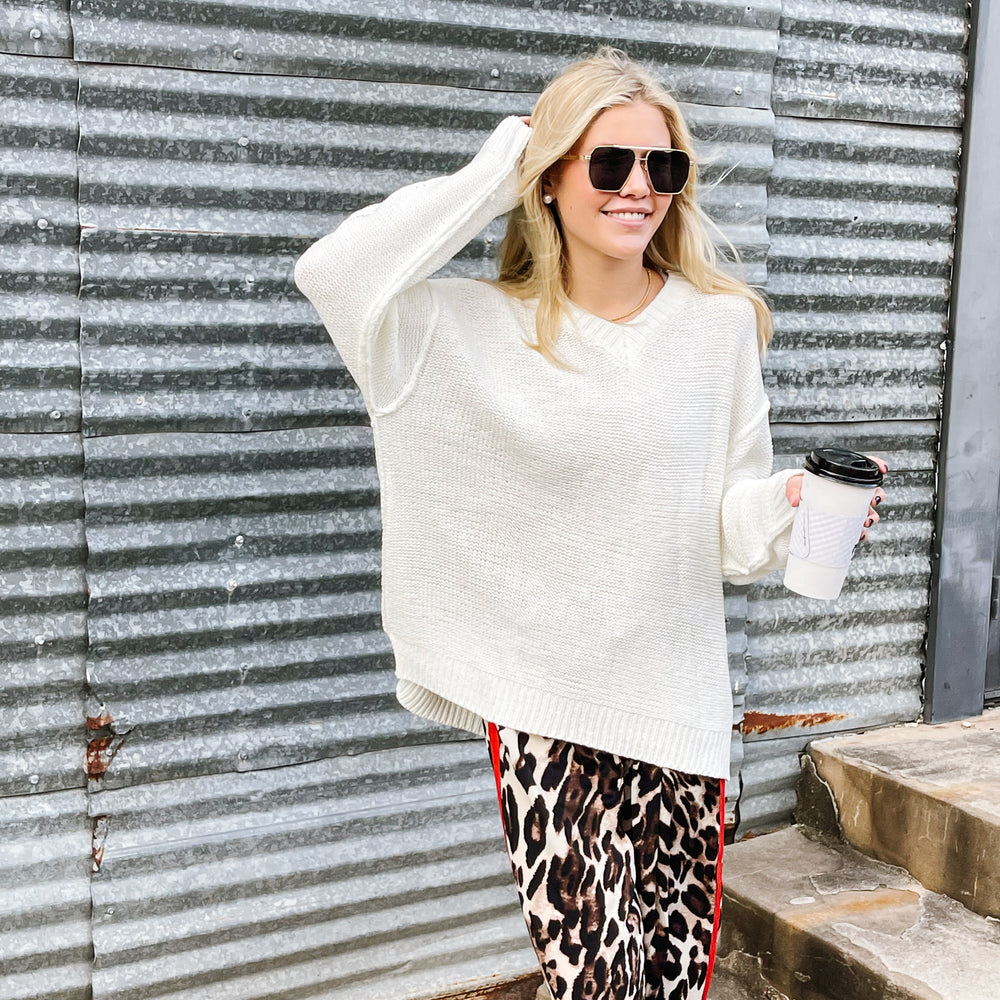 Oversized Cream Sweater