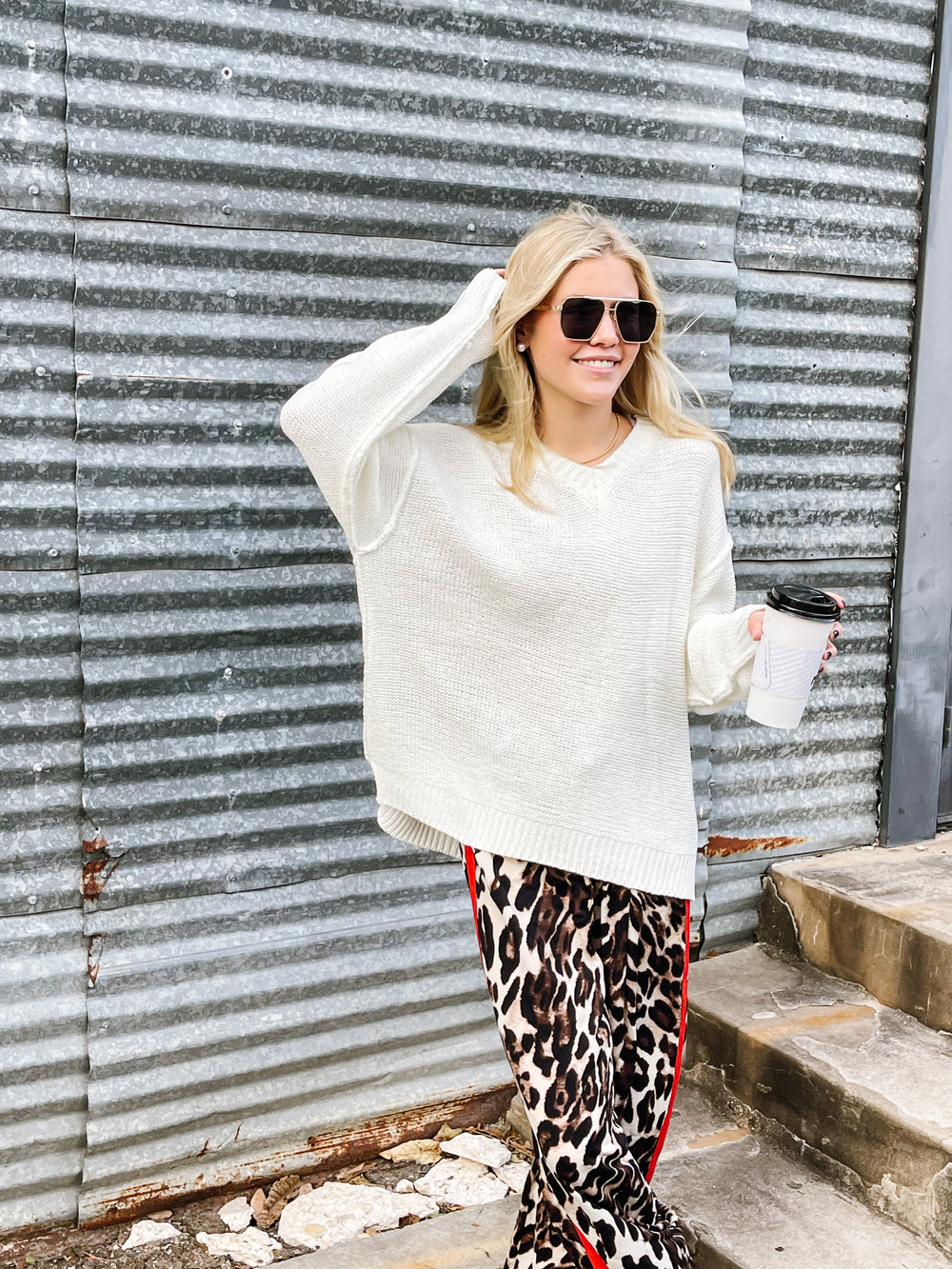 Oversized Cream Sweater