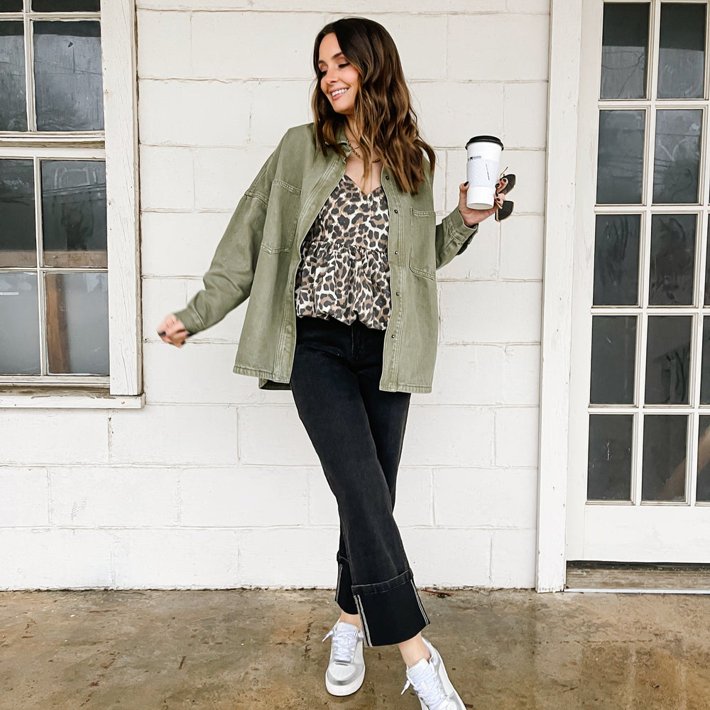 
                      
                        Leopard Ballon Blouse
                      
                    