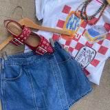 Checkered Sand Tee