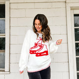 Stitched Skate Shoes Sweater