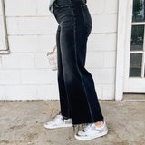 Wide Crop Ankle Denim