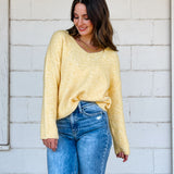 Butter Yellow Knit Sweater