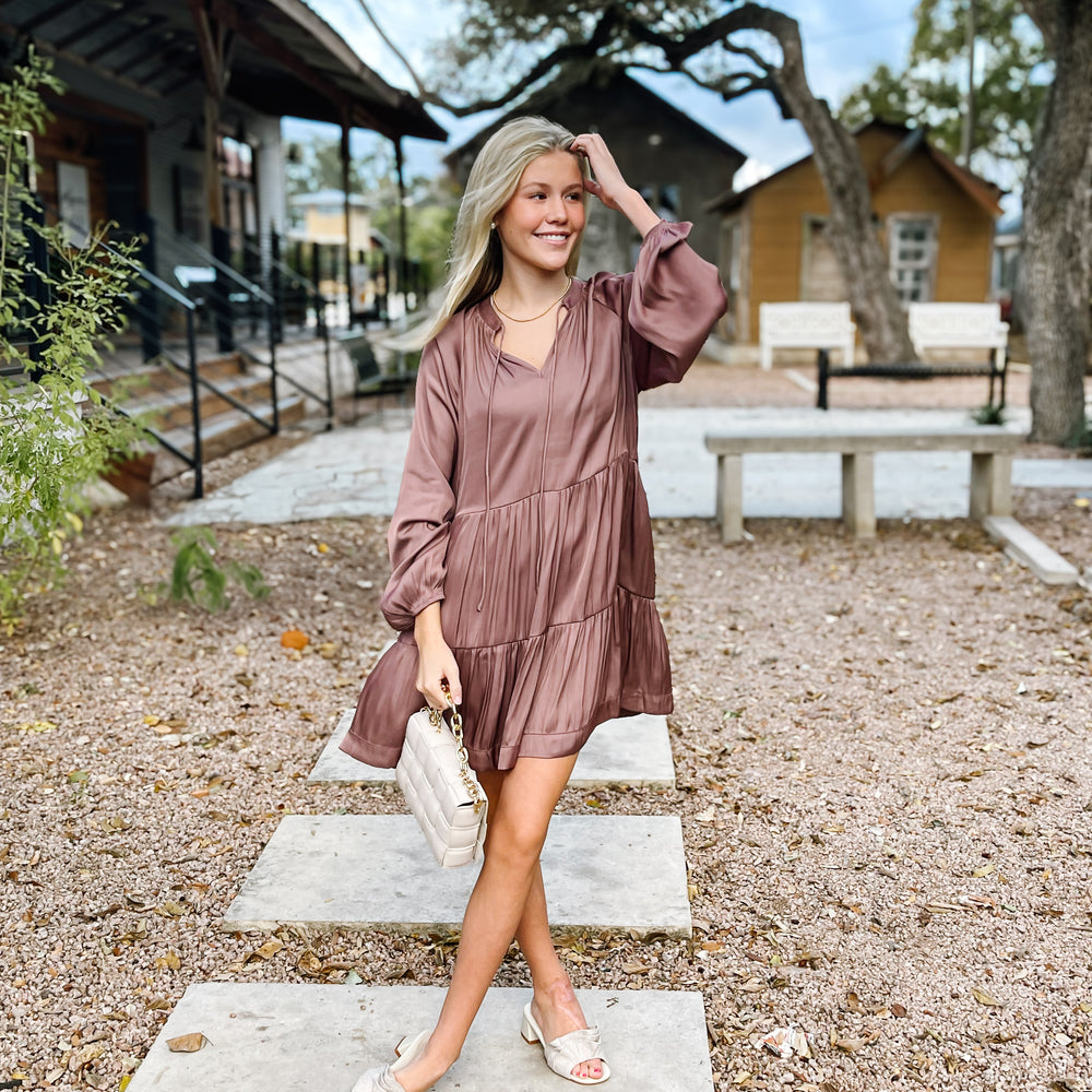 
                      
                        Mauve Long Sleeve Dress
                      
                    