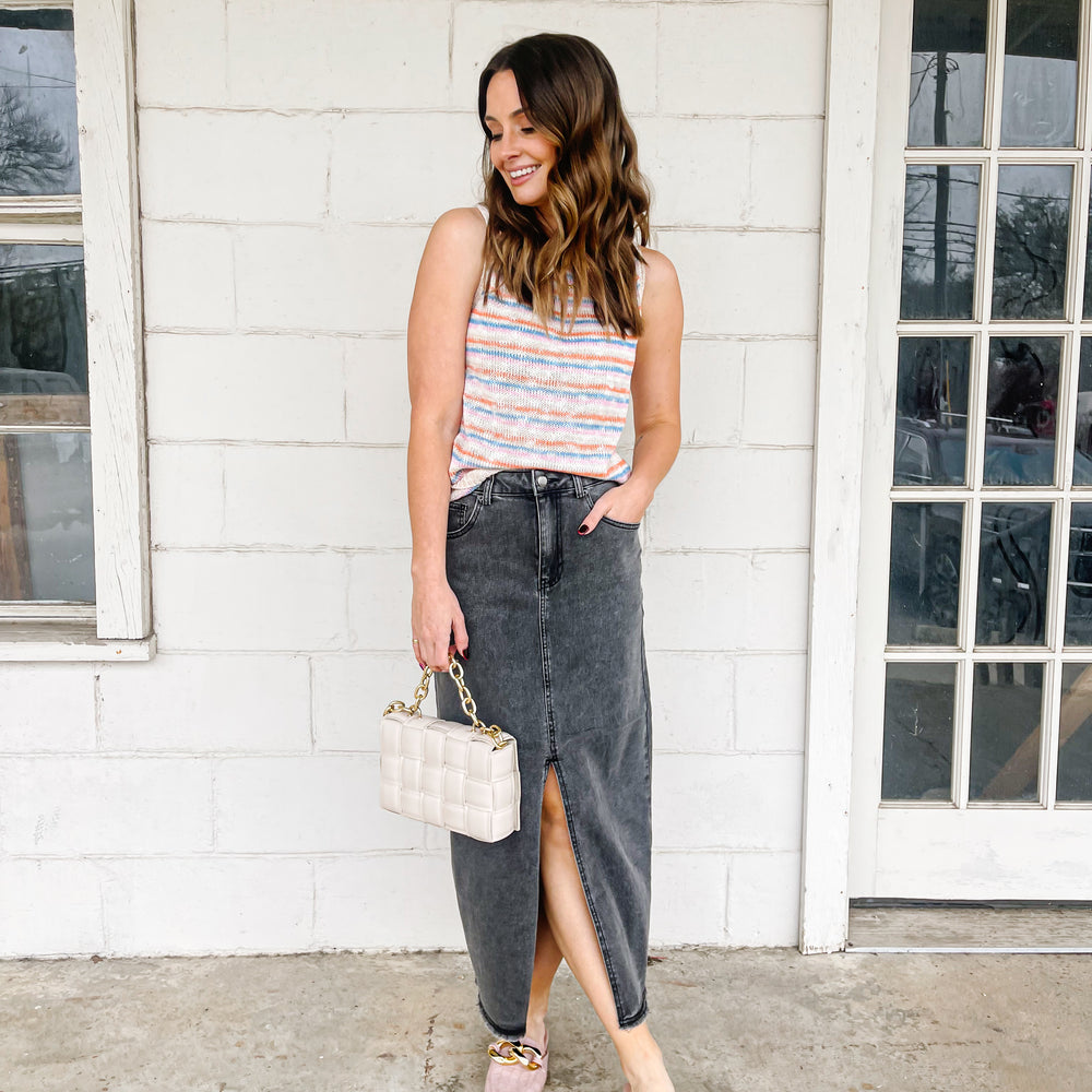 
                      
                        Sunset Striped Tank
                      
                    