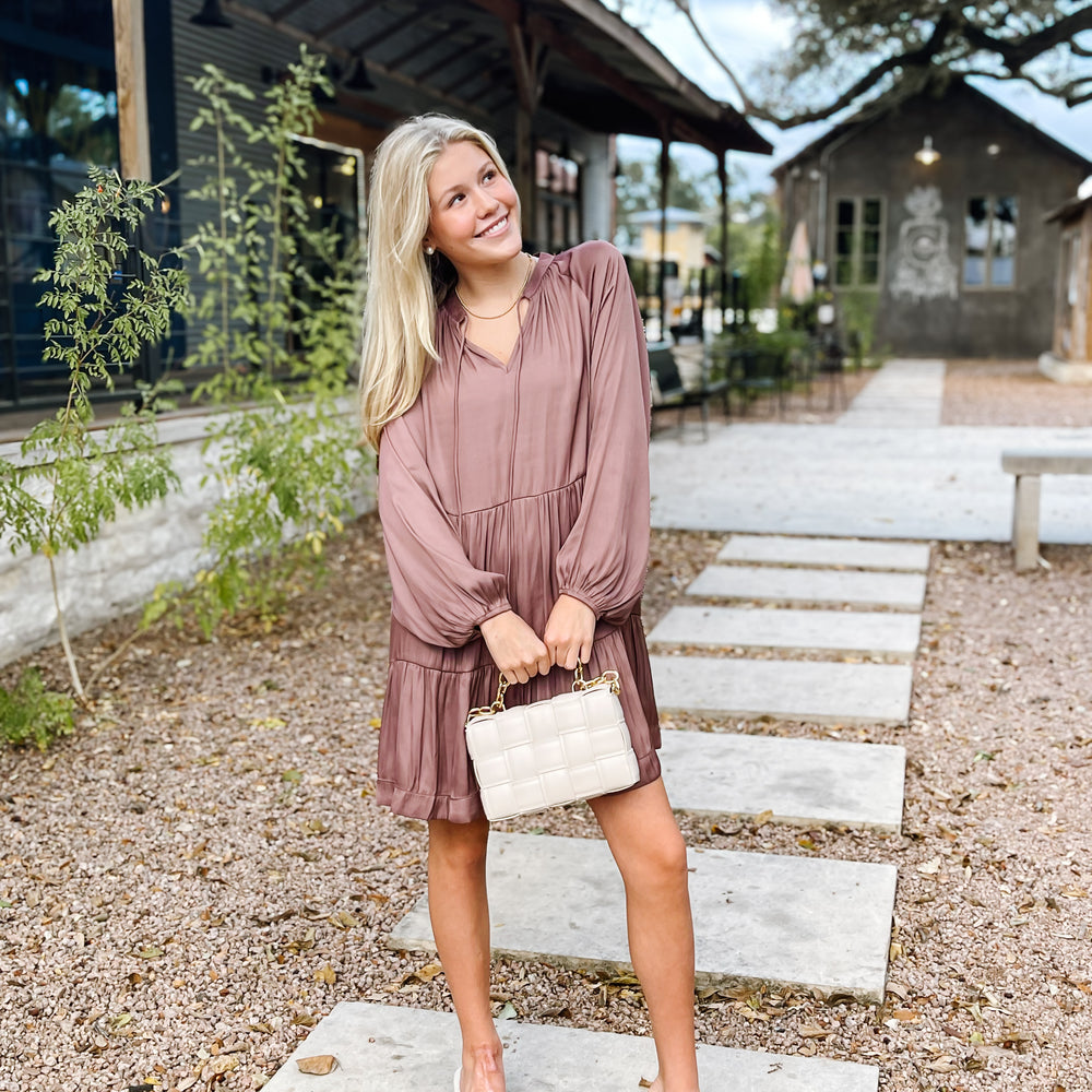 
                      
                        Mauve Long Sleeve Dress
                      
                    