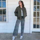 Quilted Bomber Jacket