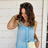 Sky Blue Airy Tank