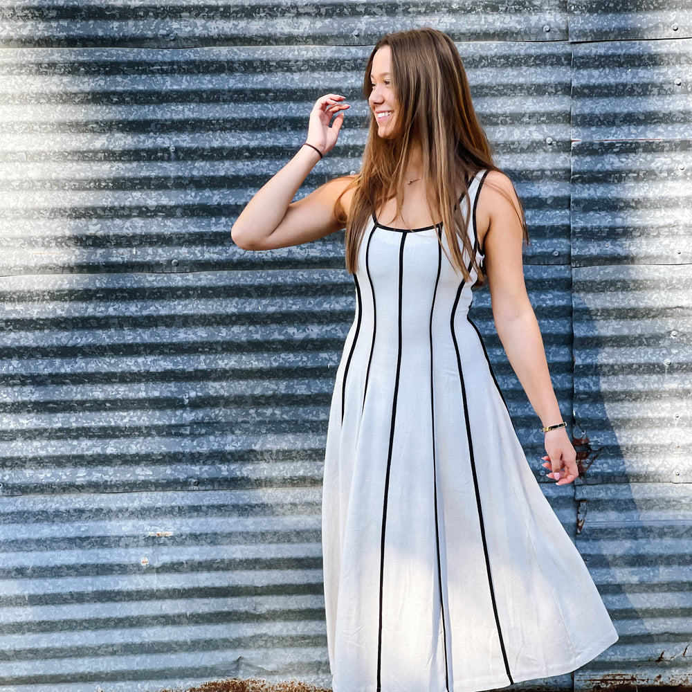 Stripe Natural Dress