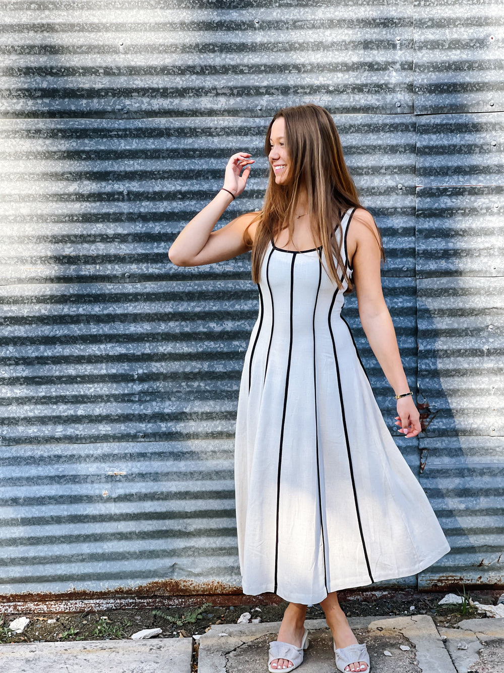 Stripe Natural Dress