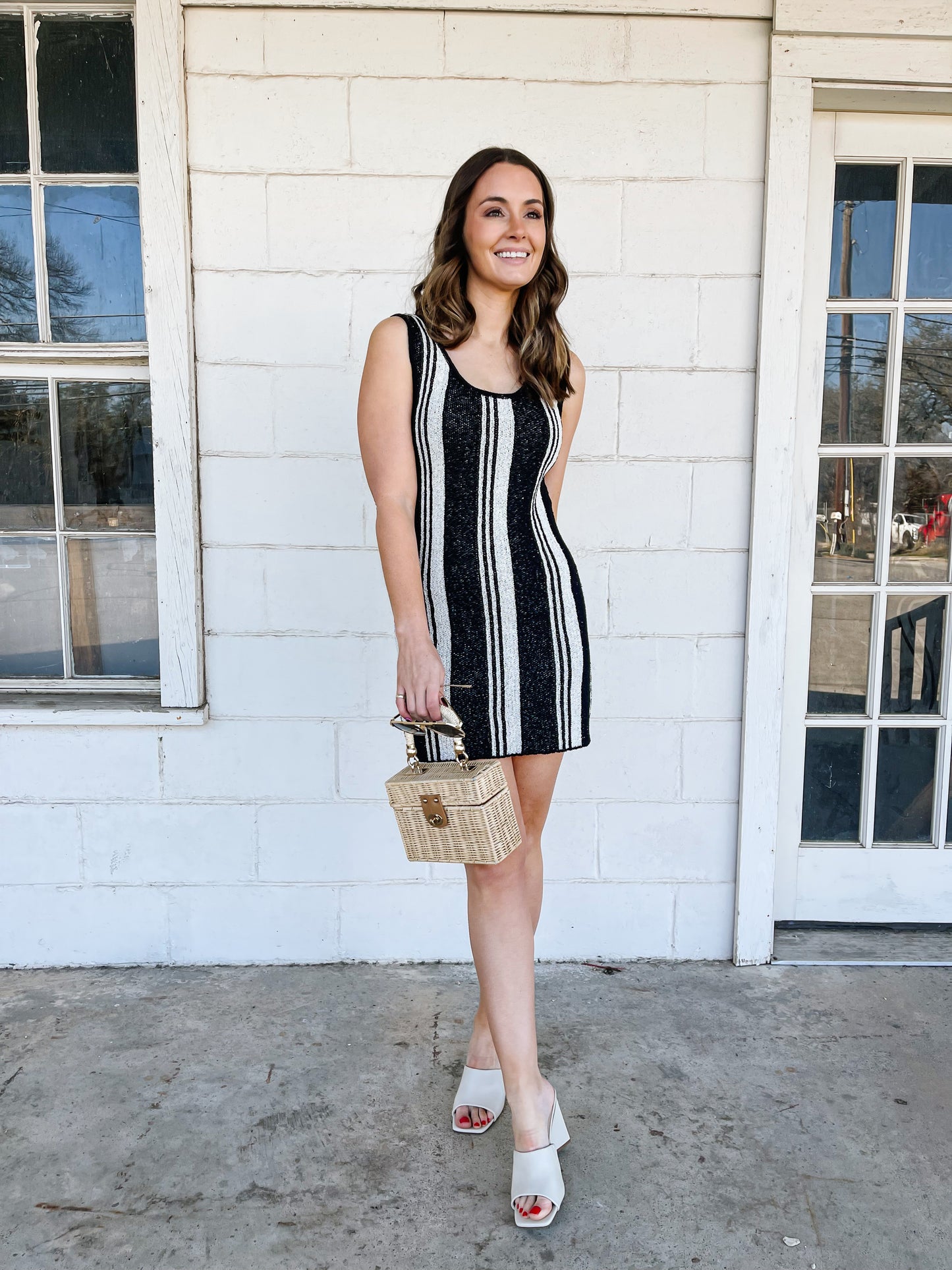 Knit Striped Dress