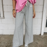 Wide Leg Striped Pant