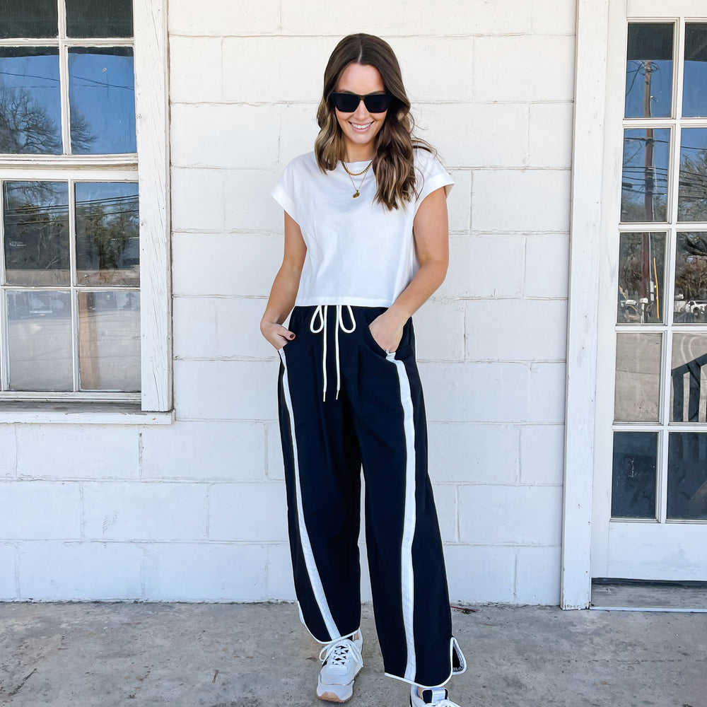 Windbreaker Stripe Jogger Pant