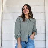 Peter Pan Button Blouse