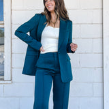Classic Teal Pant Suit