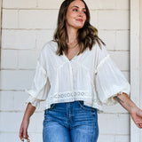 Vintage Ivory Blouse