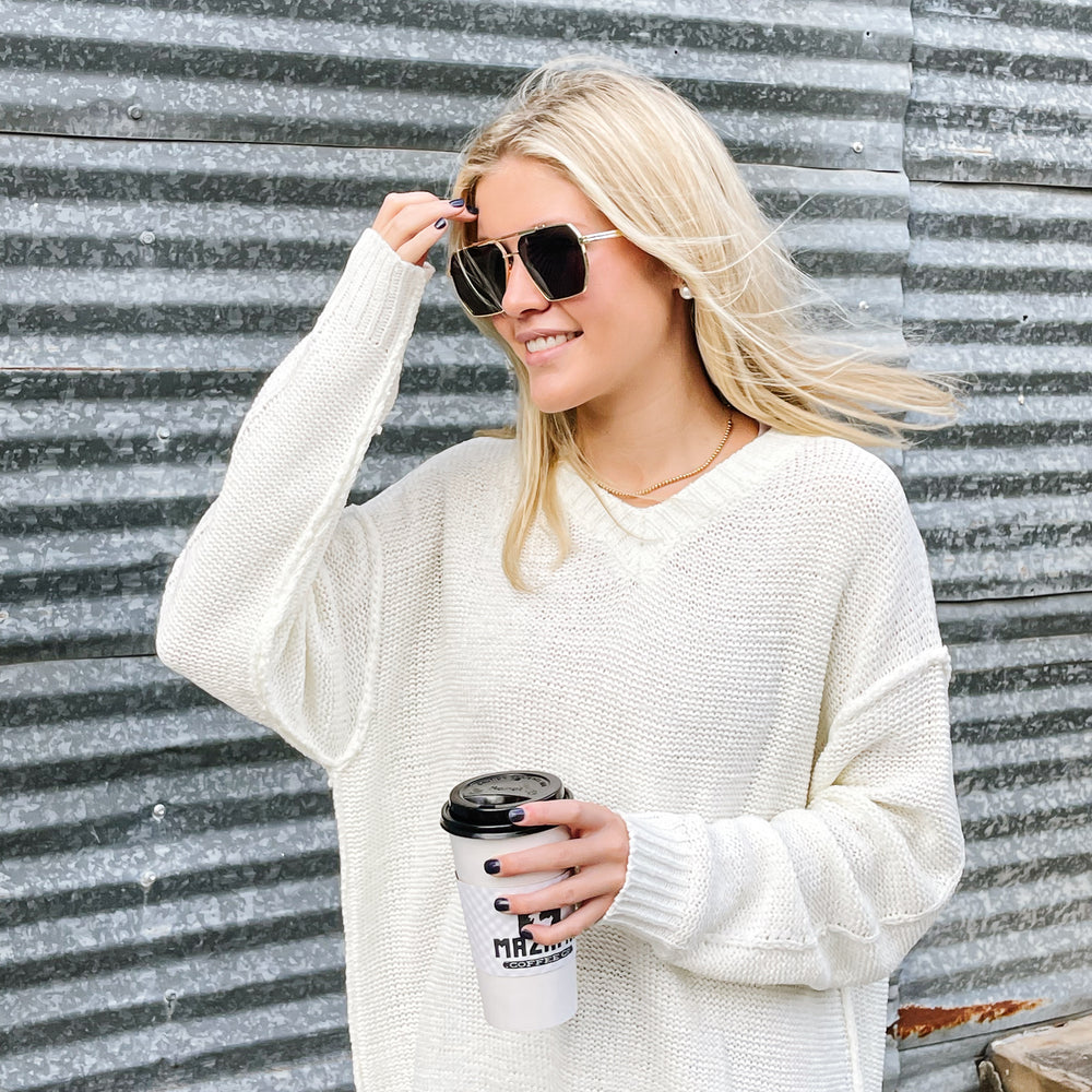 Oversized Cream Sweater