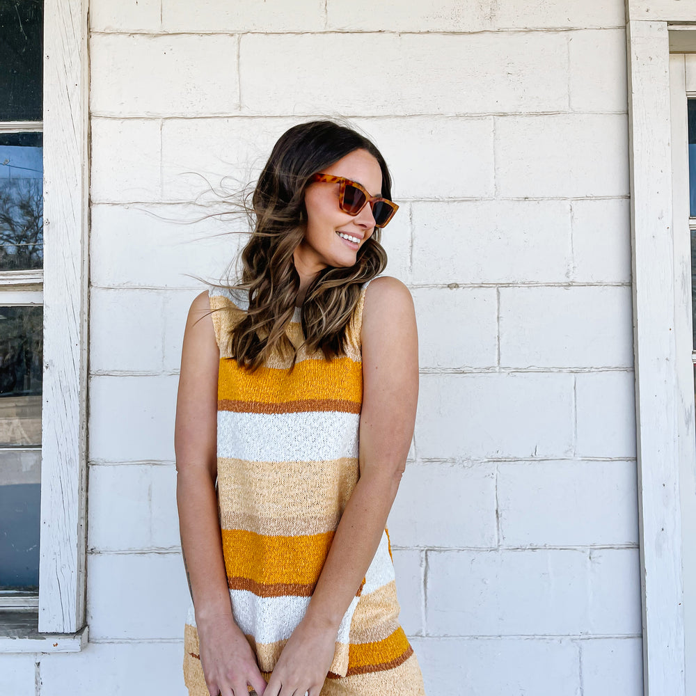 
                      
                        Creamsicle Striped Knit Set
                      
                    