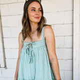 Striped Maxi Tired Dress