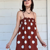 Polka Dot Linen Dress