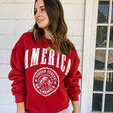 America Graphic Crew Neck