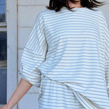 Fleece Stripe Blue Set