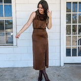 Chocolate Silky Midi