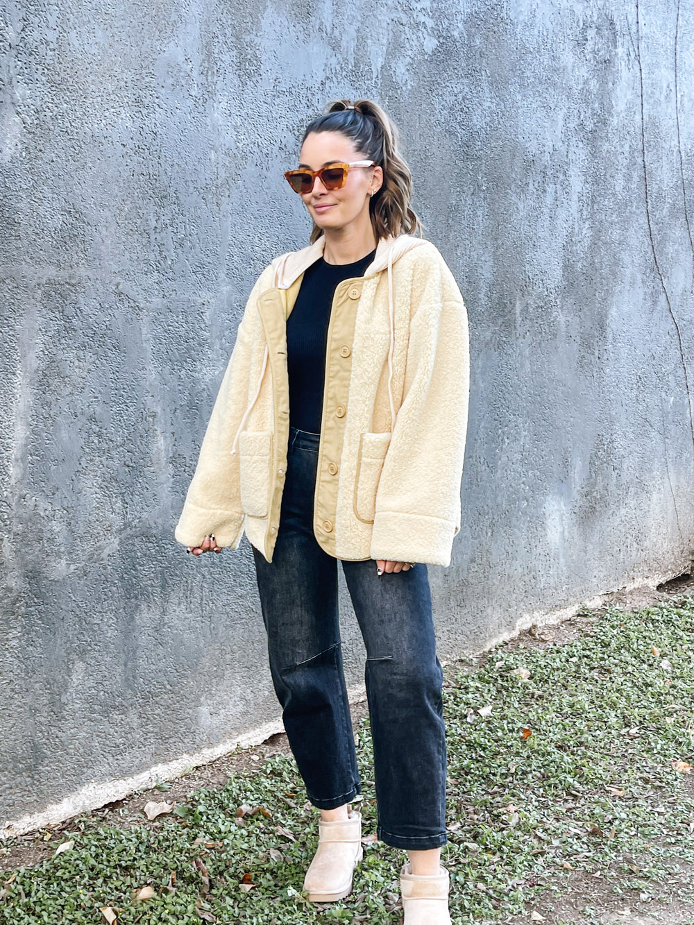 Mustard Suede Coat