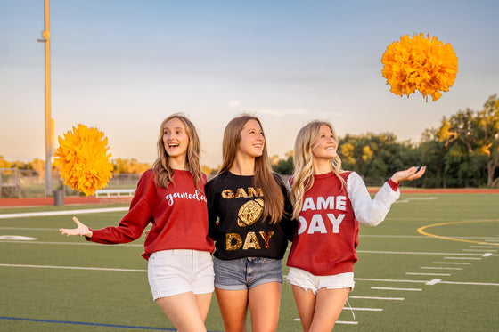 Sequin Scrip GameDay Sweater