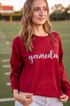 Sequin Scrip GameDay Sweater