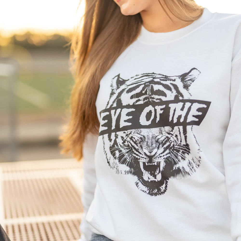 Eye of the Tiger Sweatshirt - white