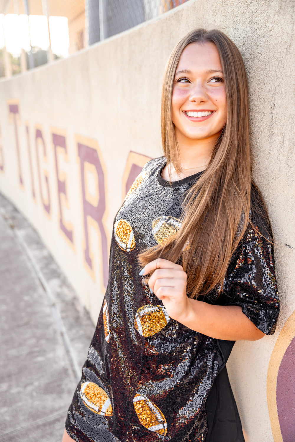 All Football Sequin Dress