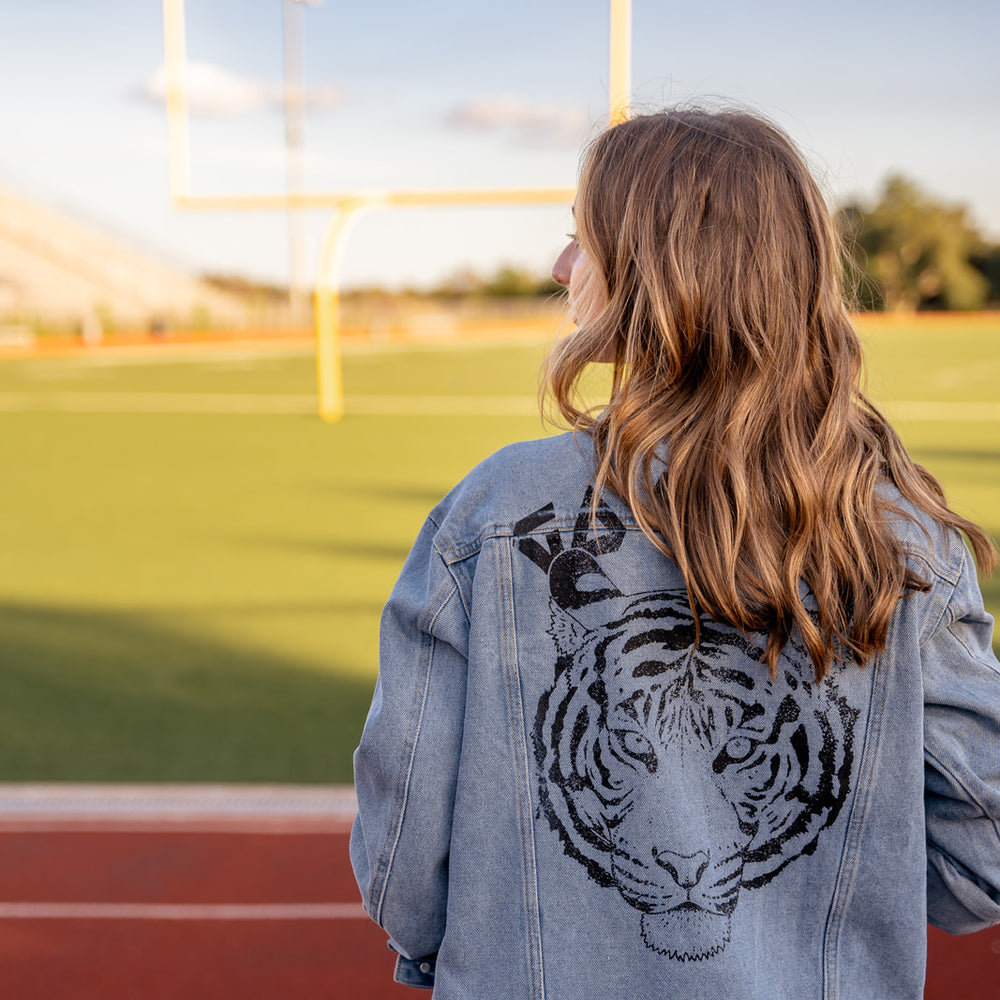 
                      
                        Get Em Tiger Denim Jacket
                      
                    