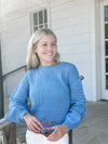 Open Knit Sky Sweater