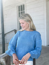 Open Knit Sky Sweater