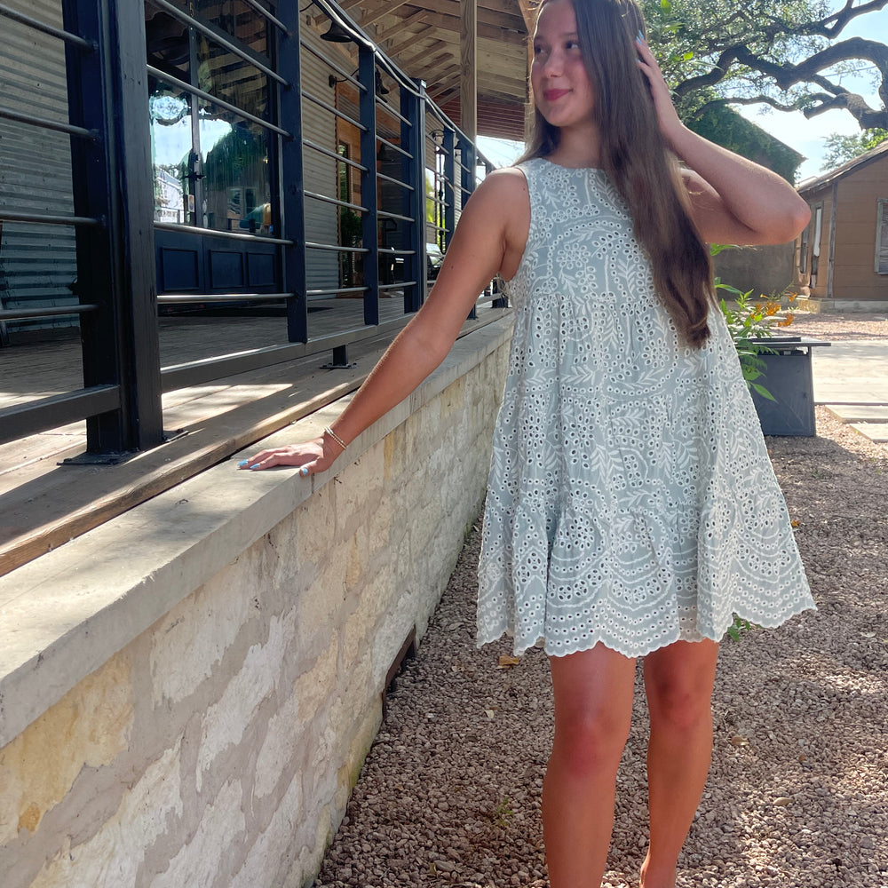 Lace Sage Dress