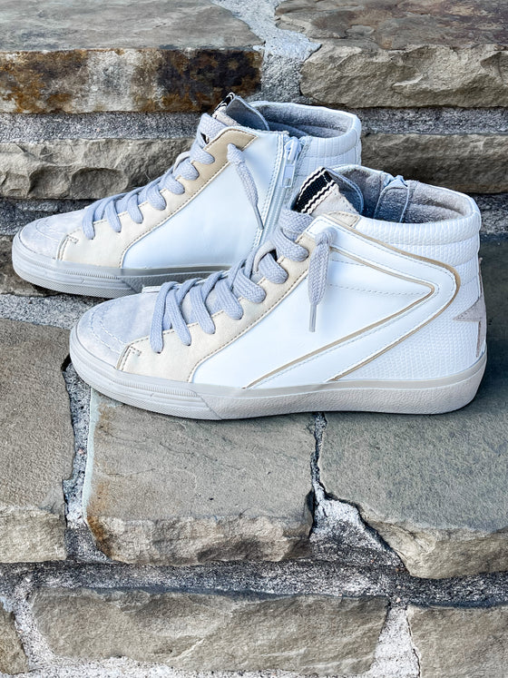 Bone Gold Star High Top