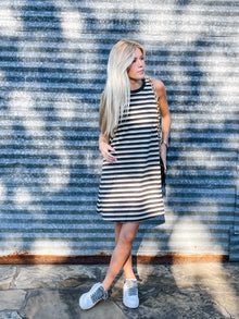  Striped Swing Dress