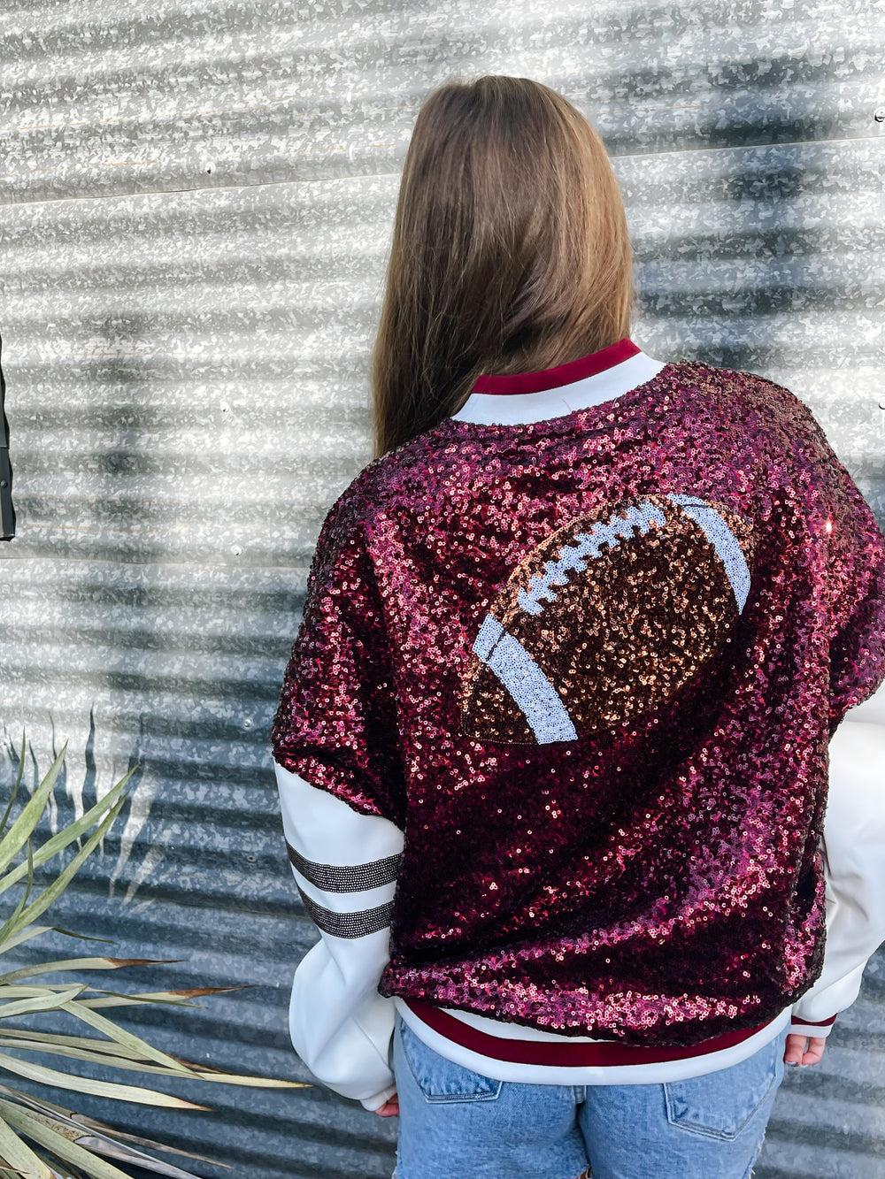 GameDay Sequins Bomber Jacket