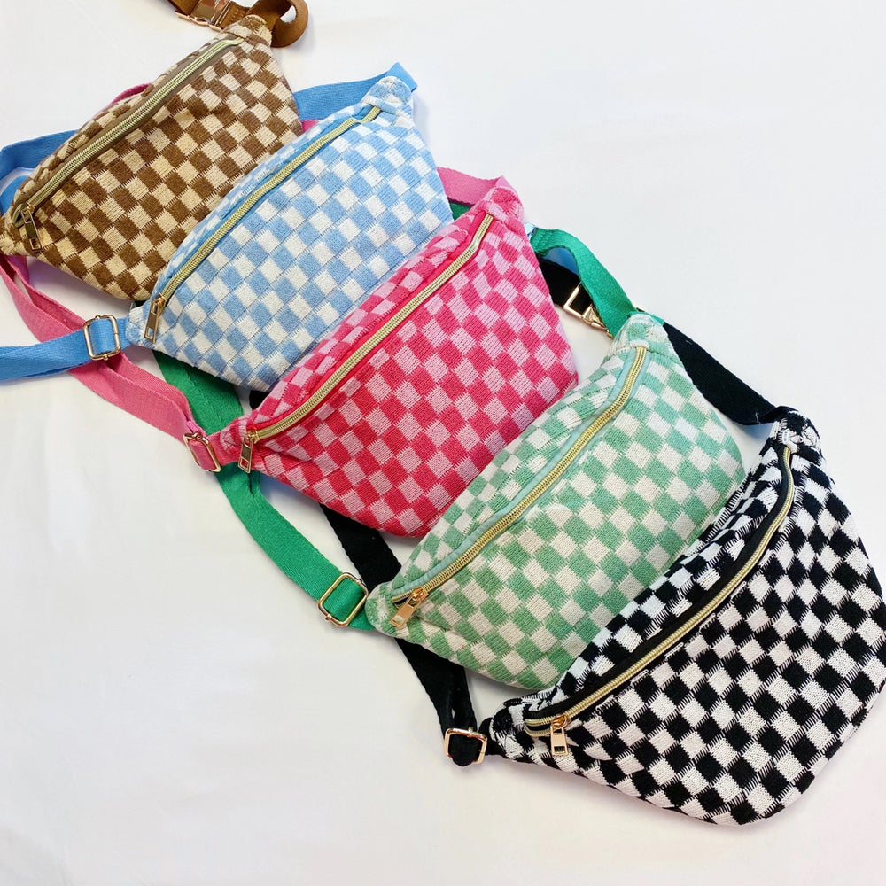 
                      
                        Checkered Sling Bag
                      
                    