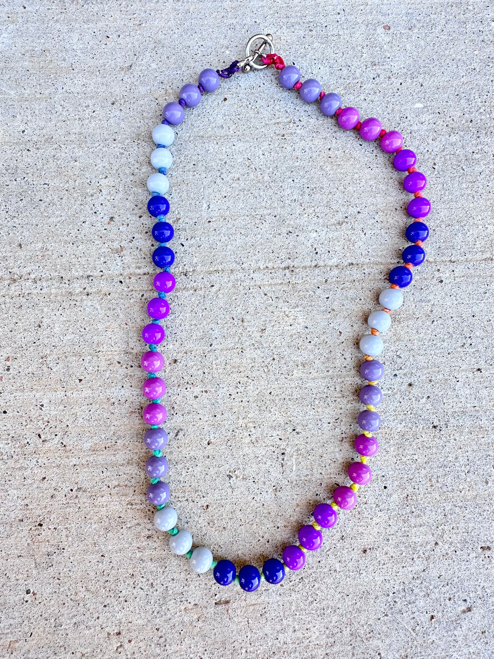 Glass Bead Necklace - House of Purple